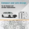 14mm Oil Drain Plug Gasket Aluminum Alloy Engine Oil Crush Washers Anti-Slip Seals Replacement Automotive Exterior Accessories