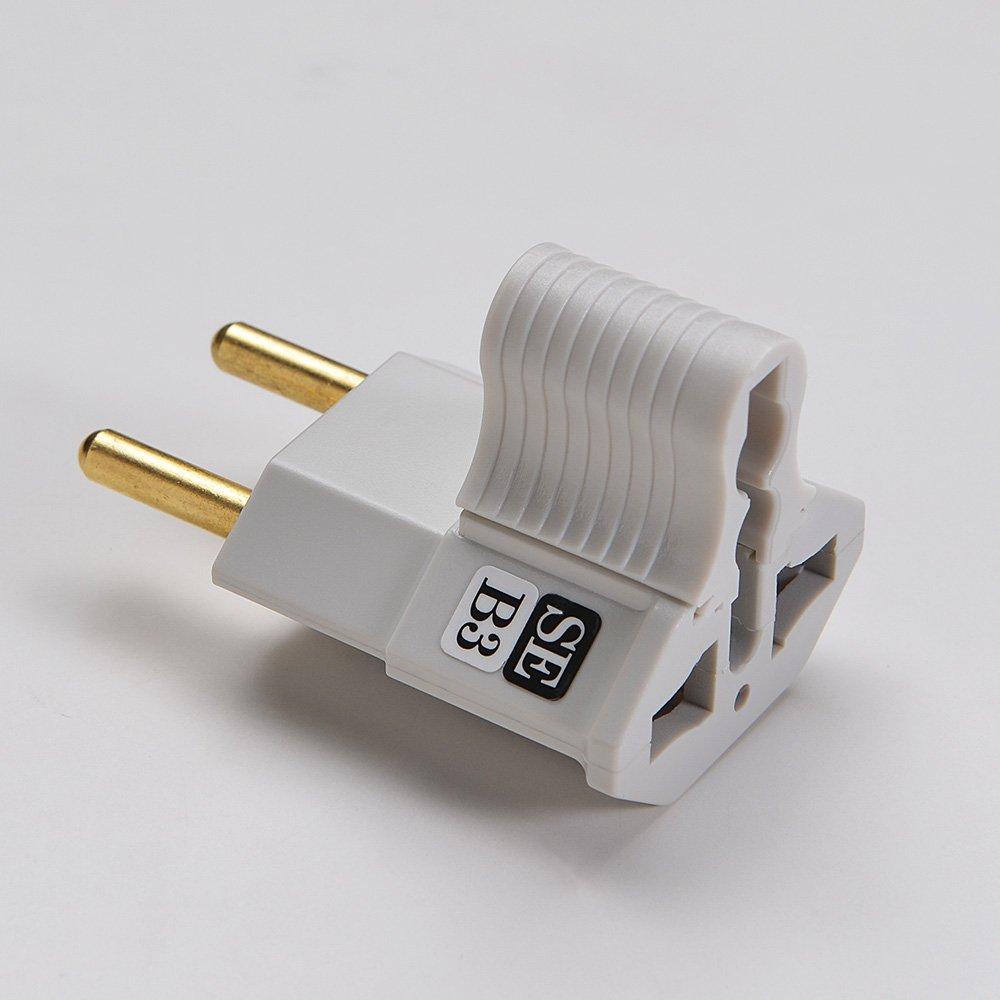 Conversion Adapter Plug Set for Overseas Travel Compatible with All Europe B3 BF C SE Type Exception Application Approved CAP-2EU