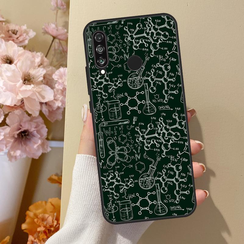 Science Chemistry Caffeine For Huawei Nova 10 SE 9 3i 7i 8i 11i 12i Y73 Y90 Y70 Y72 Y61 Y91 P60 Pro P40 P30 Lite Case