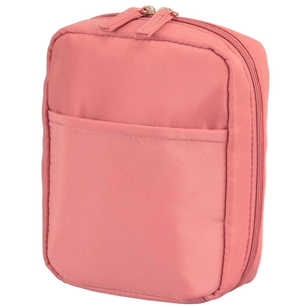 Kawayoshi Makeup Makeup Neat and Organized Cosmetic Coral Cute Large Stylish Travel Mini 59078700 Pouch, Magic, Pouch, Pink, Brand, Men's, Capacity,