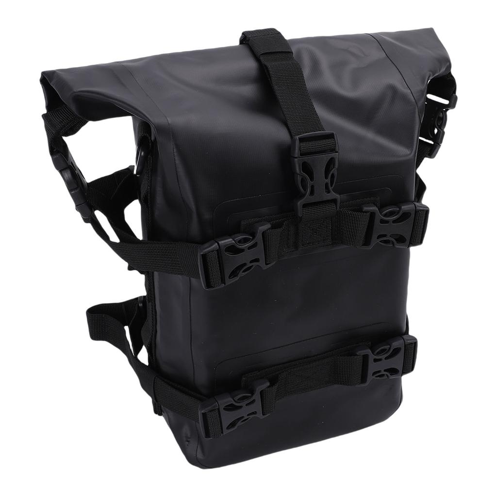 Motorcycle Bumper Bag PVC 5 To 8L Water Proof Quick Release Motorcycle Side Bag Motorbike Storage Carry Bag with Straps for Outdoor