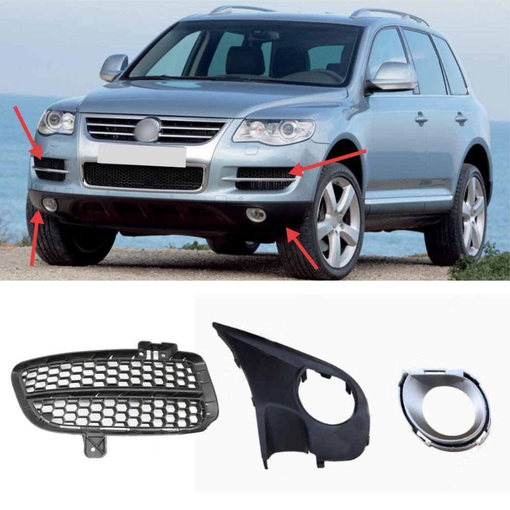 Car Accessory Fog Light Cover Lamp Frame Grille Car Accessories For Volkswagen VW Touareg 2008 2009 2010