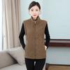 Women's Solid Color Lambswool Vest Short Style Grained Velvet Vest