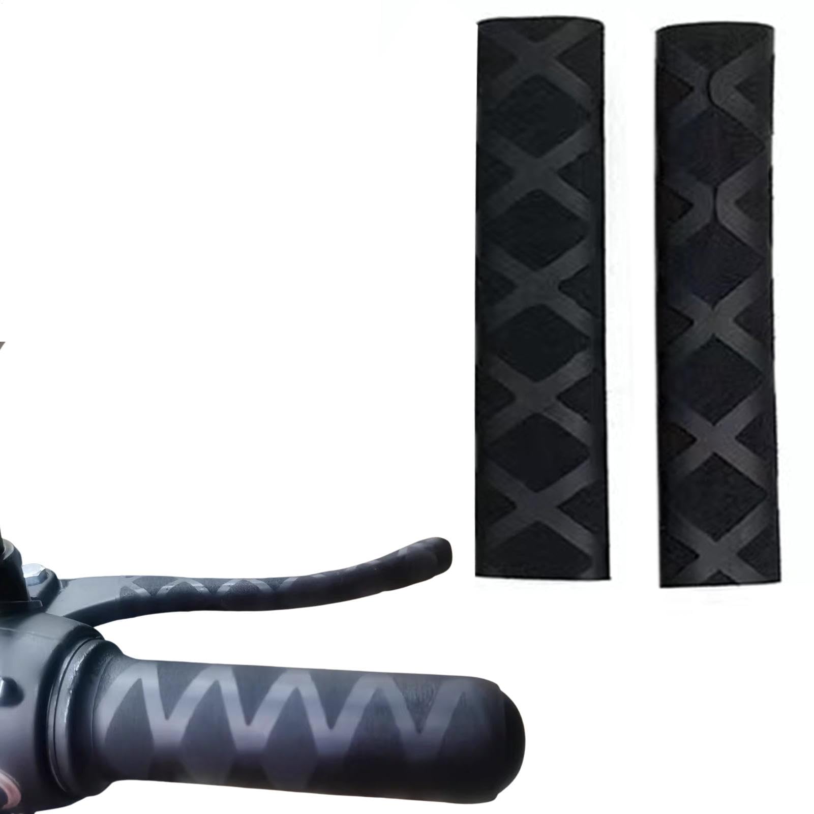 

Ozozuize Motorcycle Handlebar Grips, Heat Shrink Cover Bike Handlebar Grips, Waterproof Grip Cover Anti-Vibration, Please refer to the description чёрный