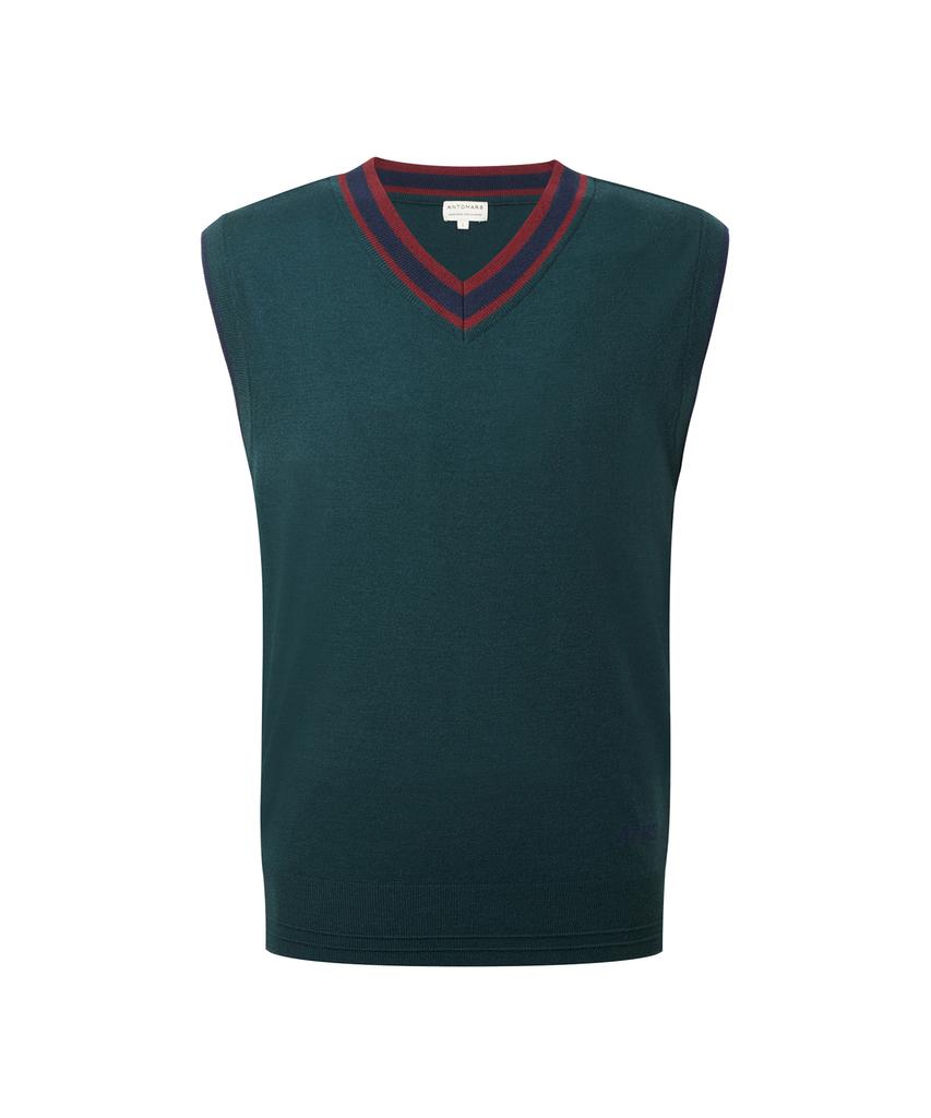 Antomas Atms V-Neck Knit Vest Men'S - Green