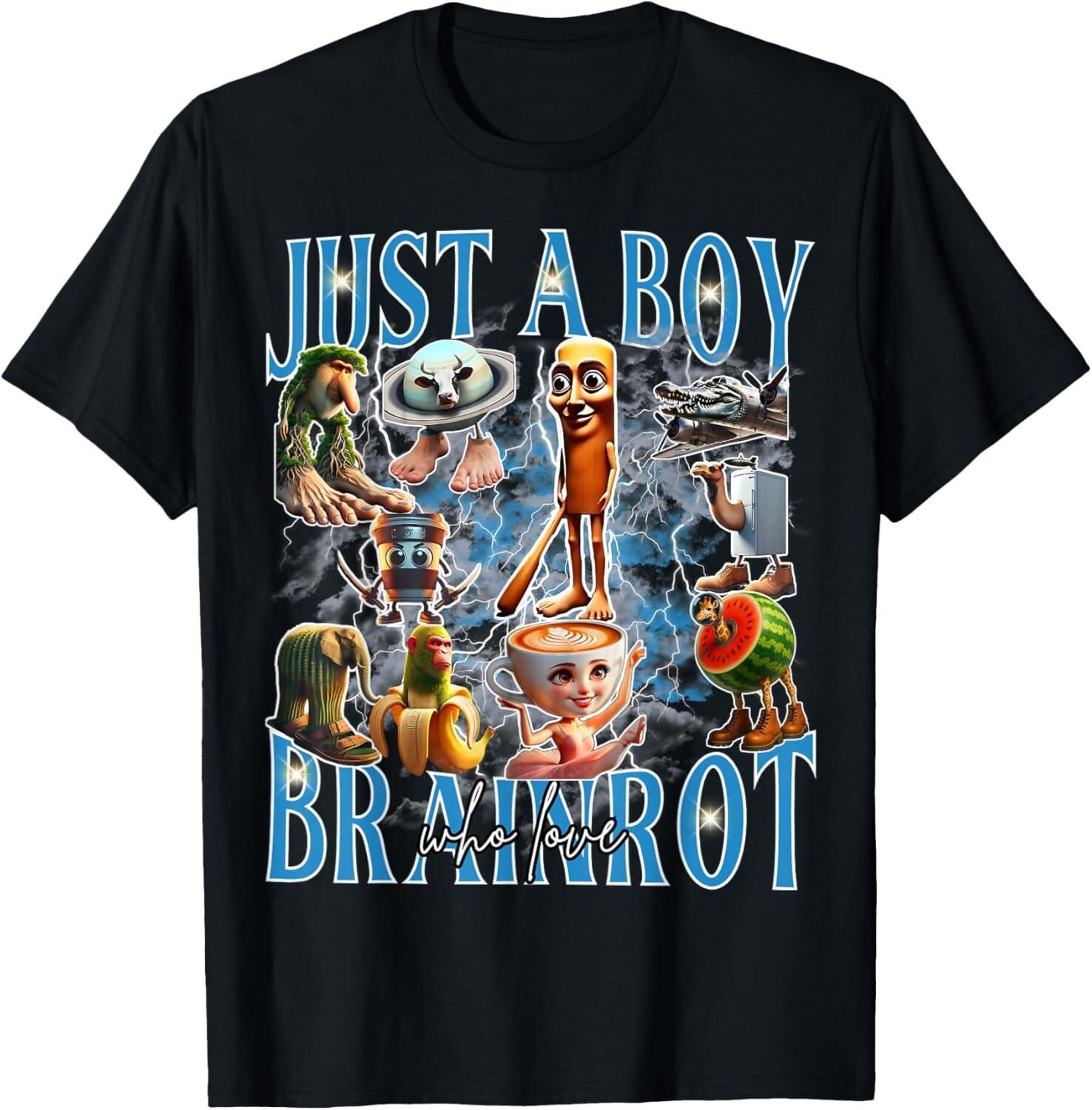 All Brainrot Italian Meme For Men Women Boys Girl Youth T-Shirt Mens Womens Tees Top XL