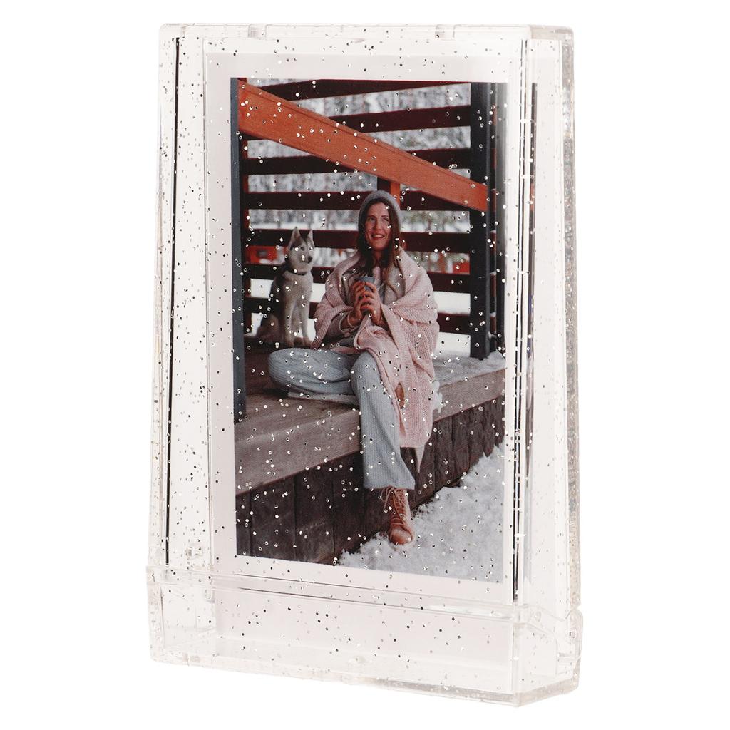 Photo Storage Box for 3 Inch Instant Camera Photo PC Mini Photo Holder Case with Hand Rope for Pictures Cards