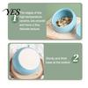 Durable Hamster Dish Ceramic Food Bowl, Small Animals Feeding Drinking Non-tip Pet Bowl for Dwarf Gerbil Rat Mice Guinea Pig Golden