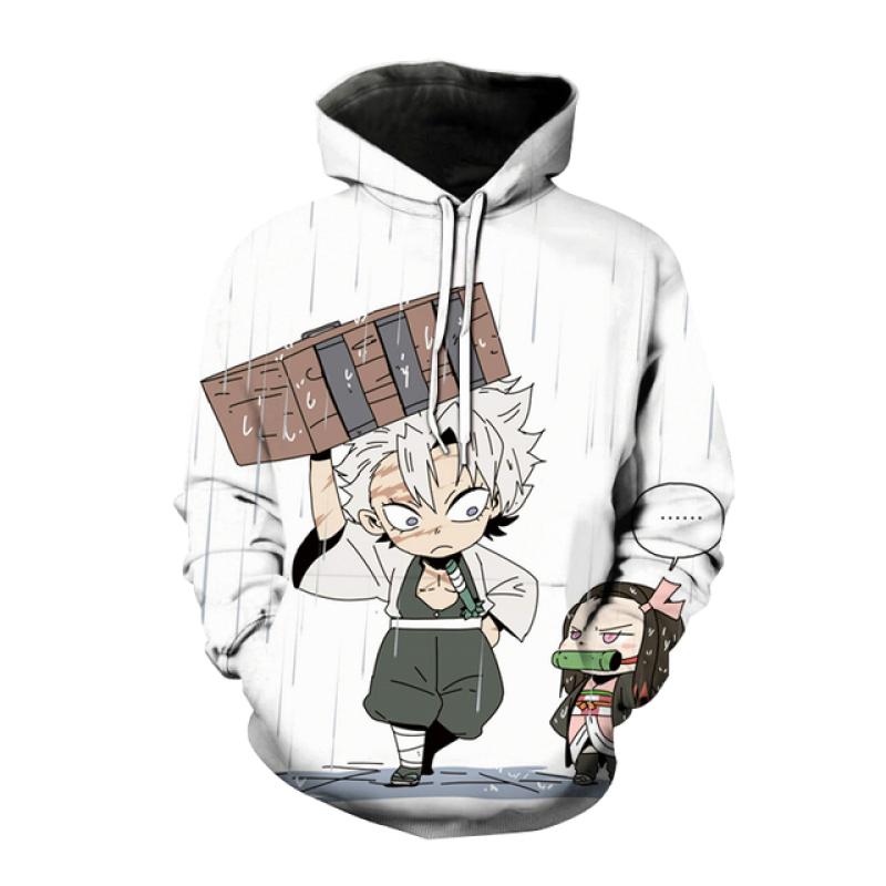 Hanorac la modă Anime Demon Slayer Kimetsu no Yaiba Hanorac cu glugă cu imprimeu 3D Bărbați Femei Pulover de modă Hanorac hip hop Îmbrăcăminte