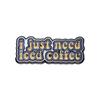 Brooch Alloy Trendy Pin With Charming English Letter Design Inspired By Coffee Cups For Enthusiasts Fashion