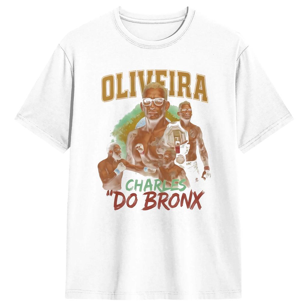 Men Charles Oliveira Fighter T Shirt  100 Cotton Tops Awesome Short Sleeve Round Neck Tees 4XL 5XL 6XL TShirt