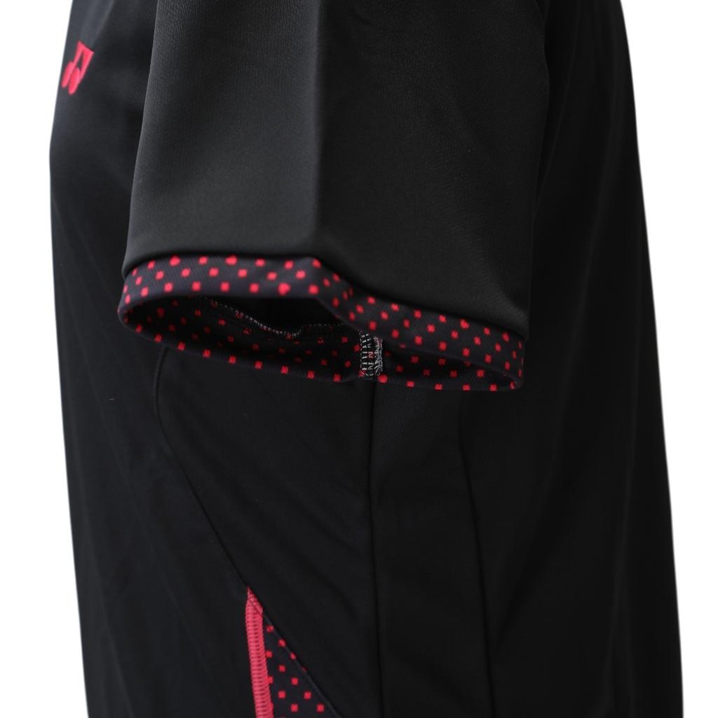 Slim Long Type Yonex Polo Shirt Polyester Black Women 20259 Used