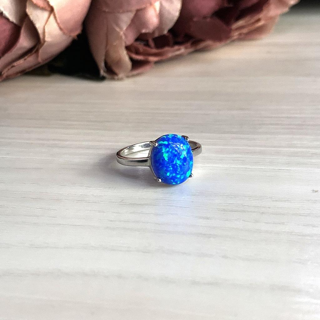 Серебряное кольцо с опалом 1.89ct (2024132) 2.17 гр. 925 пробы