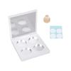 Multi Compartment Eyeshadow Storage Solution For 26.5mm Pans Magnetic Closure Cosmetic Organizers Box