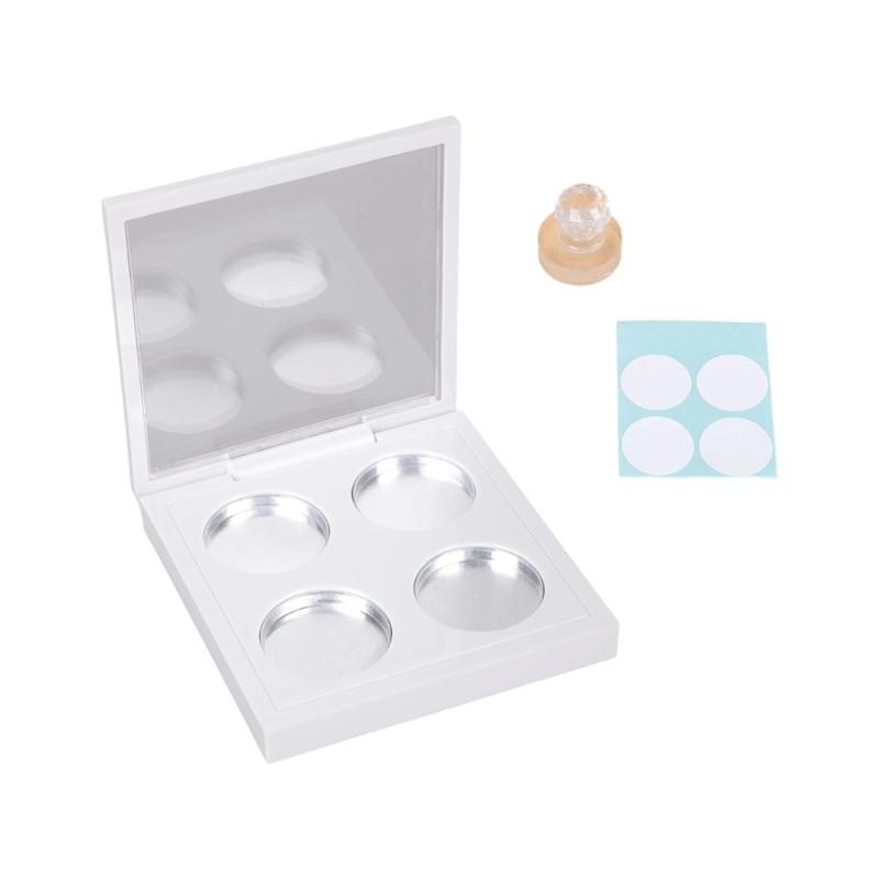 Multi Compartment Eyeshadow Storage Solution For 26.5mm Pans Magnetic Closure Cosmetic Organizers Box