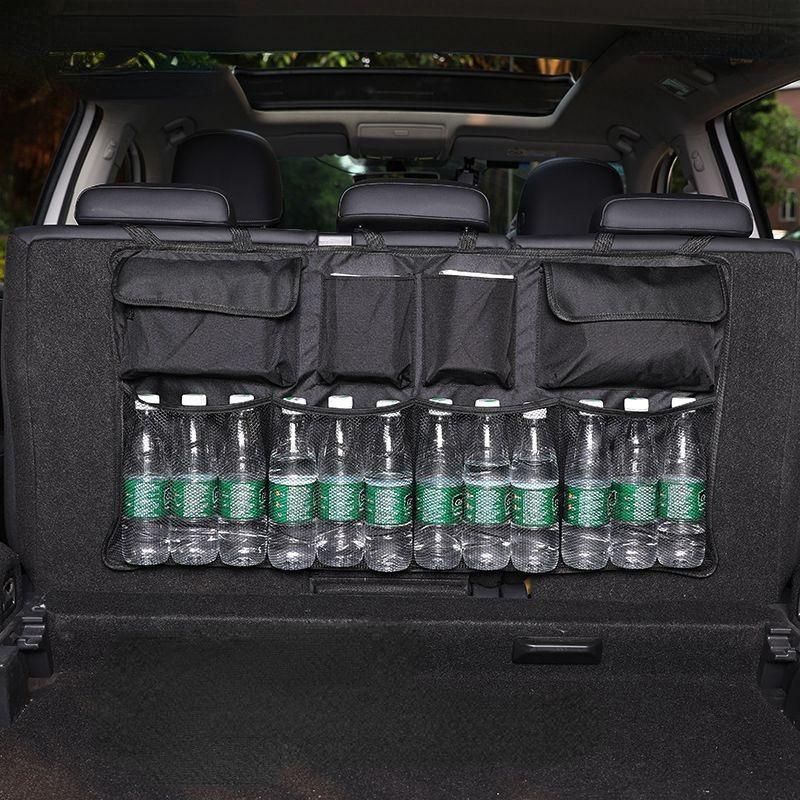 Back Seat Car Trunk Hanging Storage Bag Organizer 600D Oxford Waterproof Multi-pocket Car Trunk Storage Bag Hanging Organizer