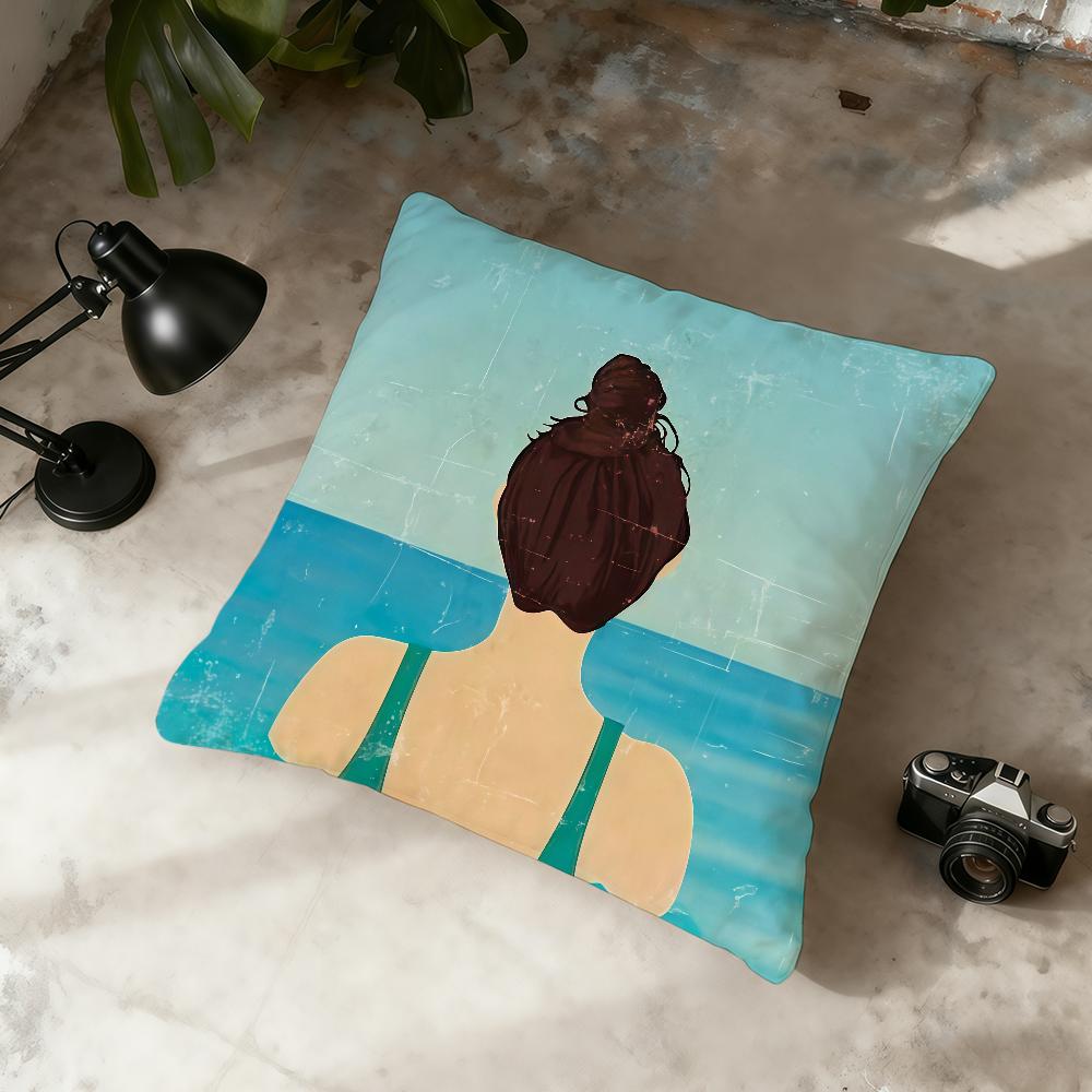 

Nordic Style Abstract Art Figures cushion cover Home Office Convenient Nordic Simplicity Hit With Zipper Cushion Cover 30cmx30cm