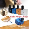 Right Angle Chisel Woodworking Corner Chisel Square Hinge Recess Mortising Jig Wood Carving Tool Cabinet Door Hinge Installation