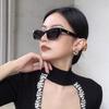 2PCS Advanced Sense Sunglasses Retro Ins Style Sunglasses Creative Cat Eye Design Sunglasses