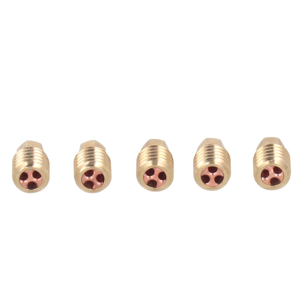 5Pcs 3D Printer Brass Nozzles Tight Connection Heat Resistant 500 Celsius  CHT Brass Nozzle for Bambu Lab