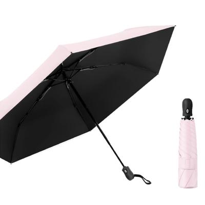 Folding Sun Complete Sun UV Automatic Heat Water Suitable for Sunny and Rainy with Storage Pouch Umbrella, Umbrella, 100% Protection, Cut,