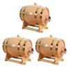 Barrel with Dispensing Valve, Wooden Storage Container, Dispenser, Beer Container. Oak