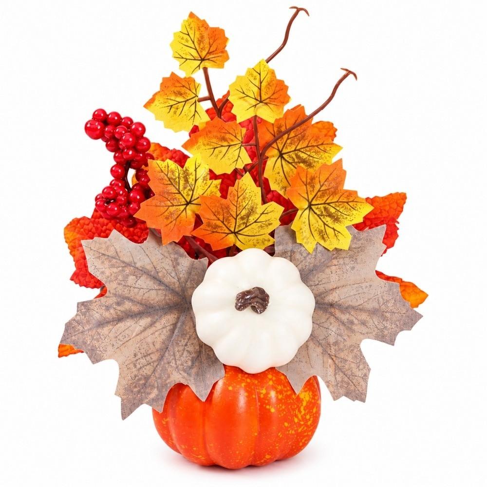 Maple Leaf Halloween Ornaments DIY Desk Ornaments Fall Harvest Decorations Thanksgiving