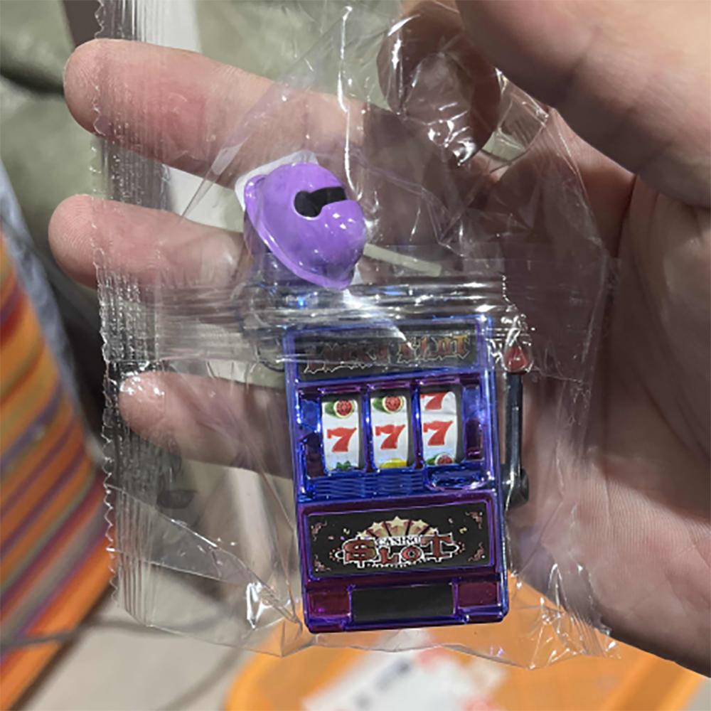Gag Toys Antistress Toys Lucky Jackpot Keyrings Safe Machine Fruit Machine Slot Machine Key Chains
