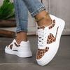 DJSUNNYMIX Women's Sneakers Leopard Print Casual Shoes  Outdoor Vulcanized Shoes  Running Shoe Platform Women Shoes