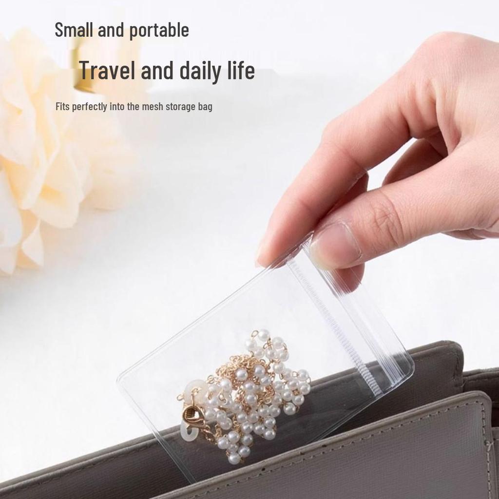 Anti-Oxidation Transparent Jewelry Storage Box & Bags for Earrings, Studs, and Necklaces