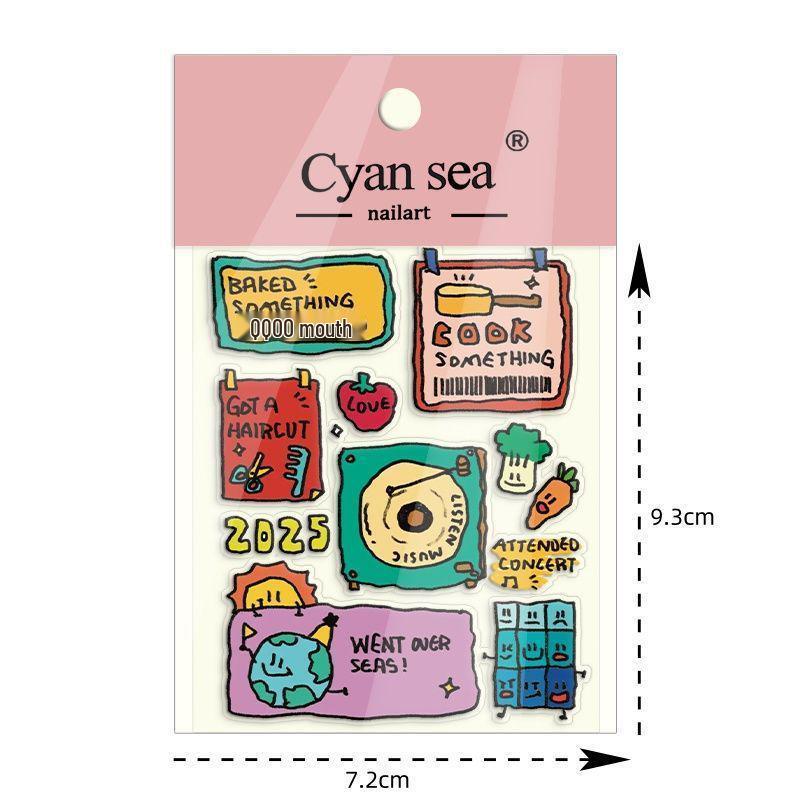 Korean-Style Cute Puppy Jelly Stickers for DIY Journals & Phone Cases