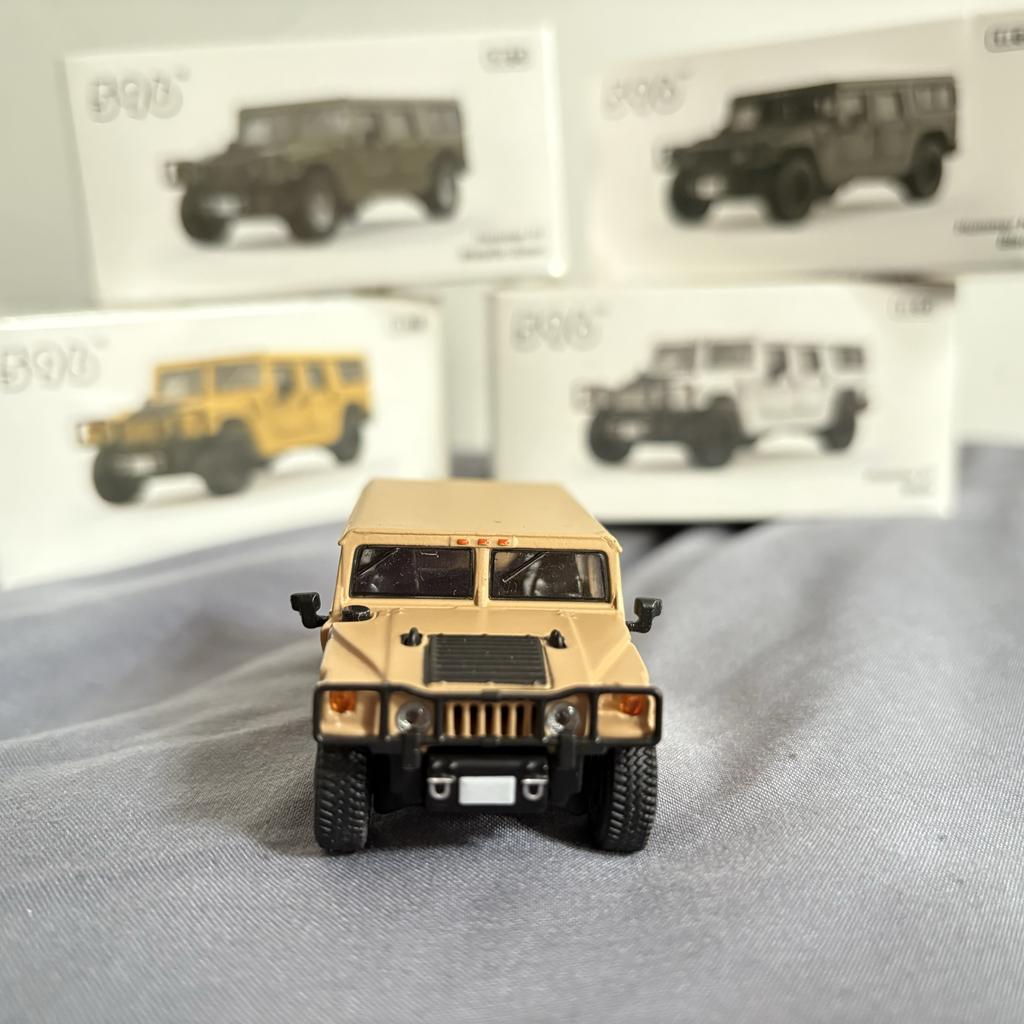 596 1/64 Hummer H1 Armored Car Alloy Car Diecasts & Toy Vehicles Car Model Miniature Scale Model Car For Children