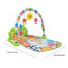 Baby Piano Play Mat, Kick & Play Baby Activity Gym, Musical Tummy Time Mat with 5 Colorful Hanging Toys, Baby