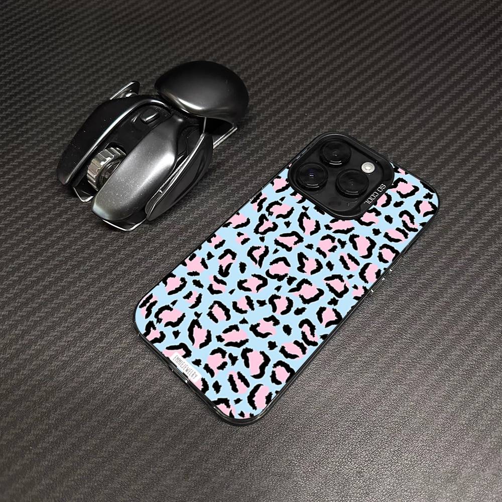 Classic Leopard Cheetah Phone Case For IPhone 17 16 15 14 13 12 11 Pro Max Plus Color Silver Cover