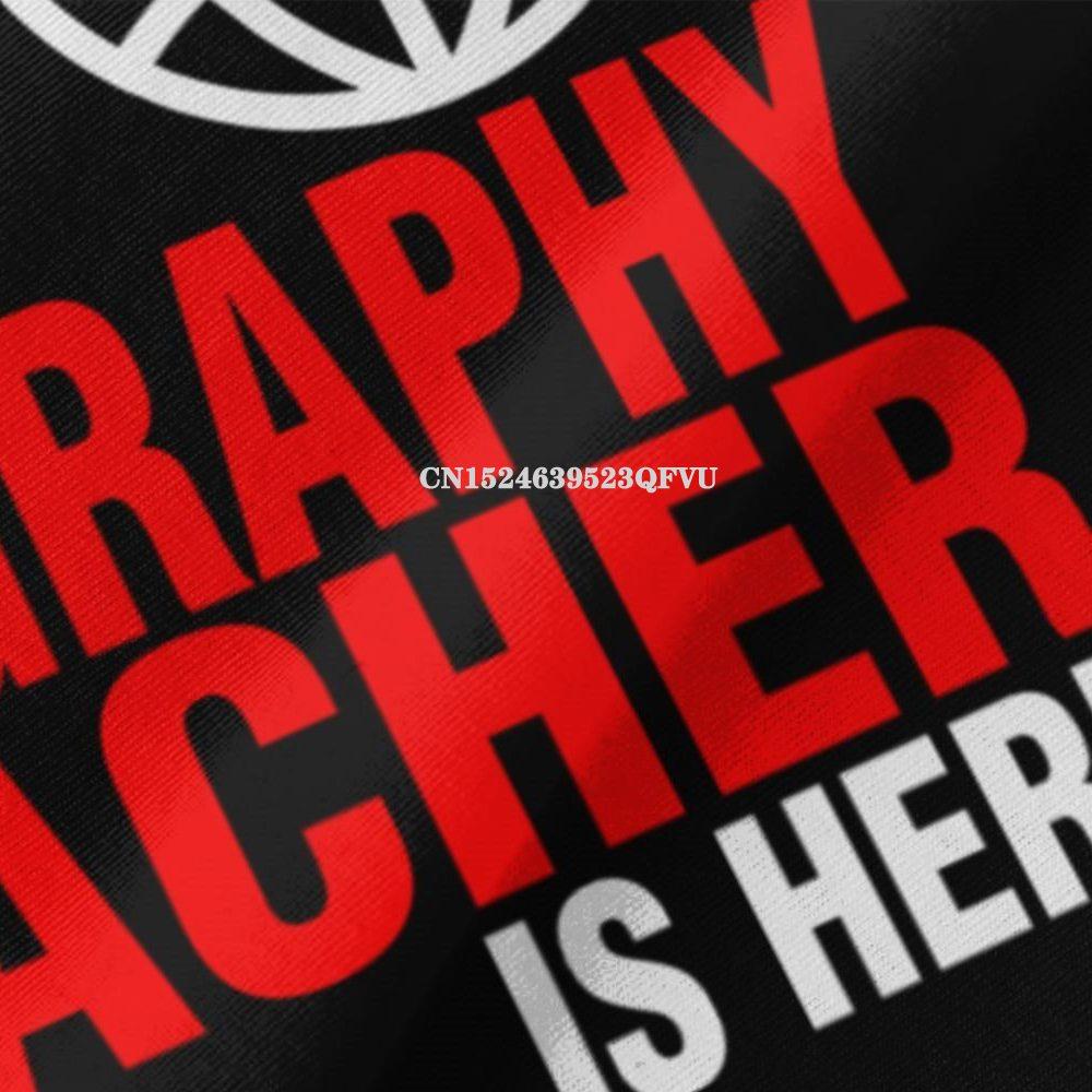 Grafisches Keep Calm Der Erdkundelehrer ist da T-Shirt für Männer Druck Gothic-Stil Anime-T-Shirt Hip-Hop-Druck T-Shirts