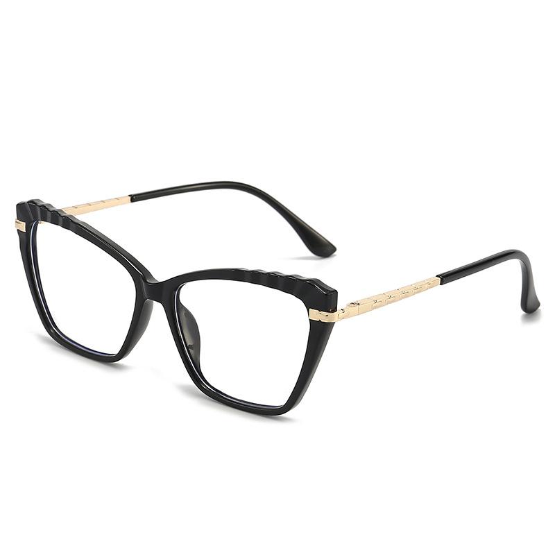 New Cat's Eye Anti-blue Flat Mirror Simple Retro Women's Glasses Frame Can Be Fitted with Glasses Frames.