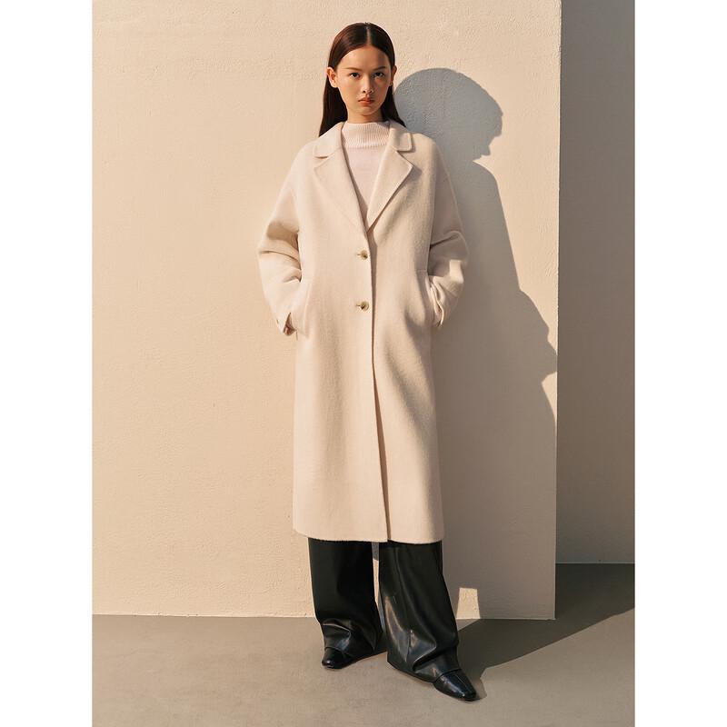 PEACEBIRD Women's Master Velvet Double-Faced Wool Blend Coat