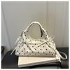 Korean Ballet Style Bow Handbag, High-looking And Light Luxury Shoulder Crossbody Bag
