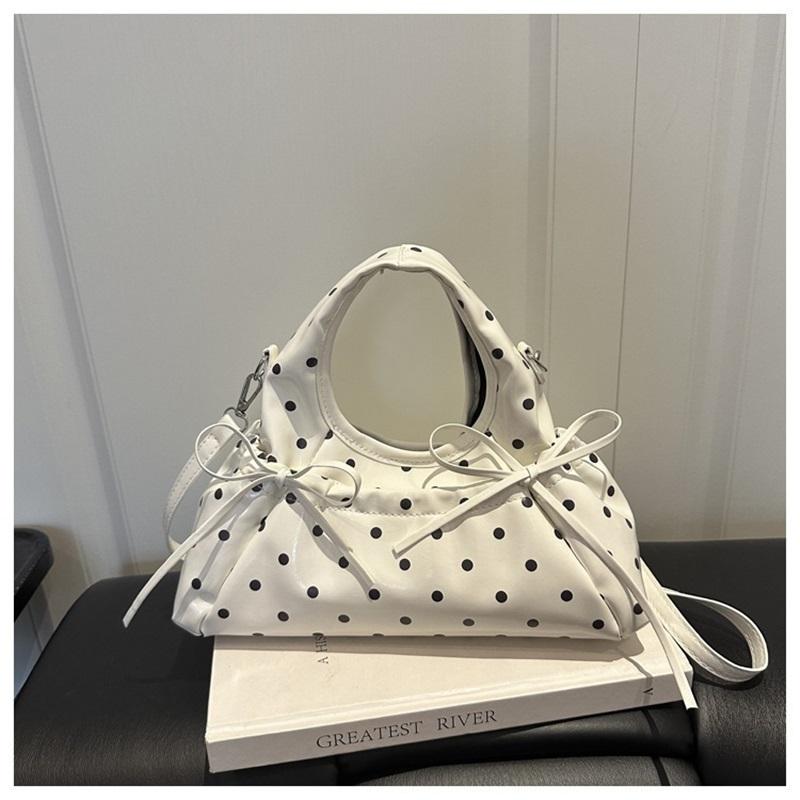 Korean Ballet Style Bow Handbag, High-looking And Light Luxury Shoulder Crossbody Bag