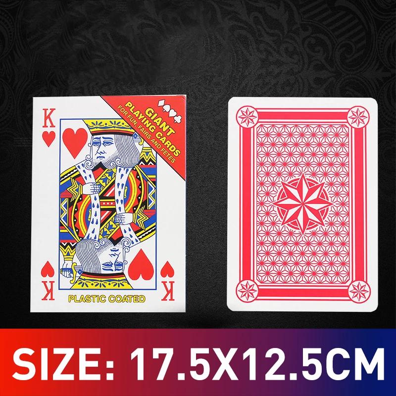 Creative Design Of Large Size And 9 Times Thicker Funny Cards Play Big Props A4 Big Card Mini Poker 4 Size