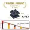 5pcs Universal Wooden Tracks Connectors Accessories Big Size Blocks Rotatable Connection Adapters fit for Brand Train Tracks