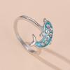 Blue Marine Animal Themed Rings Polished Interior Process Strong Wear