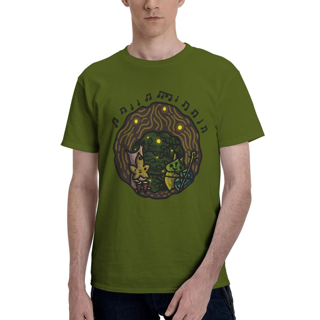 Duet Mens T Shirts Korok Leisure Tees Short Sleeve Crewneck 100 Cotton Party Tops TShirt