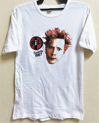 1987 PUBLIC IMAGE LIMITED TOUR CONCERTO Maglietta Bianca Unisex