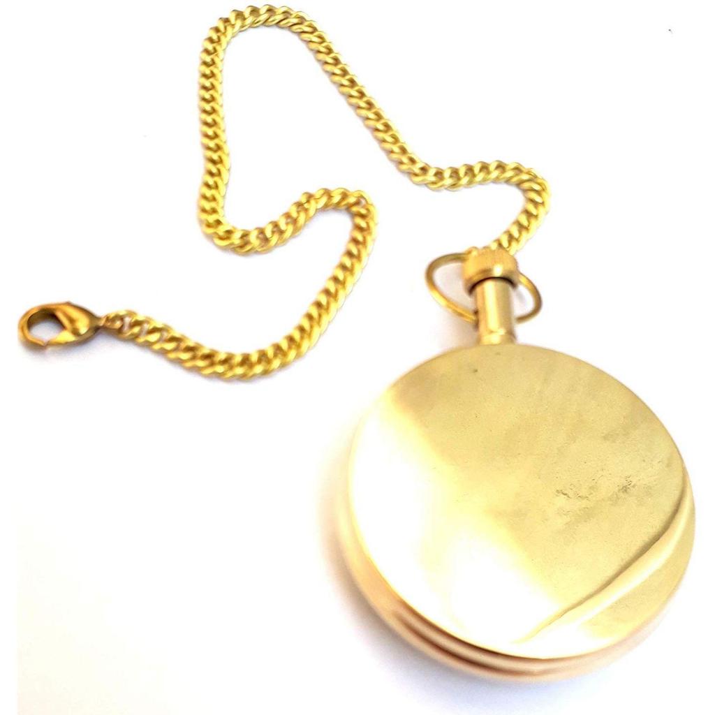 Deals of Antique Handmade Gift Items for Lover, Friends and Relatives Antique Golden Pocket Watch with Wooden Box