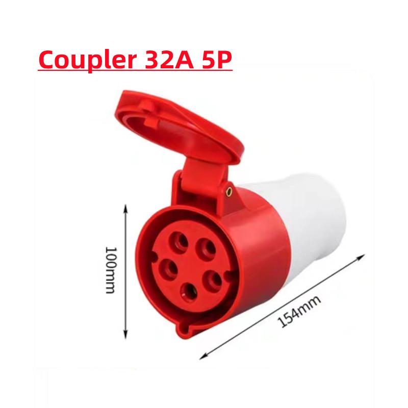 Industrial Plug and Socket 5pin 3core 3P/4P/5P Electrical Connector 16A 32A IP44 Wall Mounted Socket 220V 380V 415V MALE FEMALE