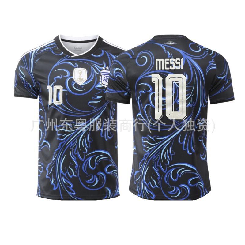 New Bar West Argentina Portugal Teeth France Belgium Jersey Adult Football Suit Club Short Sleeve T-Shirt