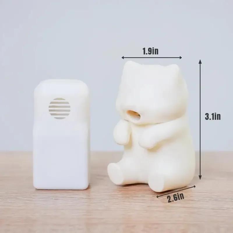 Cartoon Cat Shape Mini Hot Drink Cooler Automatic Cooling Fan for Coffee & Tea USB Rechargeable 3-Minute Rapid Beverage Chiller