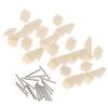 10 Sets Nylon Control Horns 4 Holes W13Xl18Xh25Mm With Screws For Rc Airplane