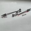 2PCS/Set Punk Stainless Steel Spike Industrial Piercing Floating Industrial Barbell Helix Earring Body Jewelry 16G for Men Women